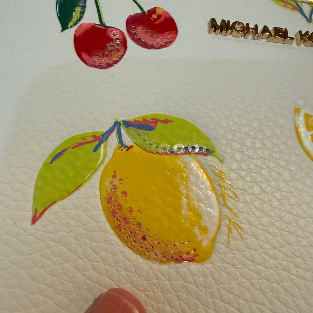 Michael Kors Wristlet with Sequin Fruit Design - Picture 4 of 10